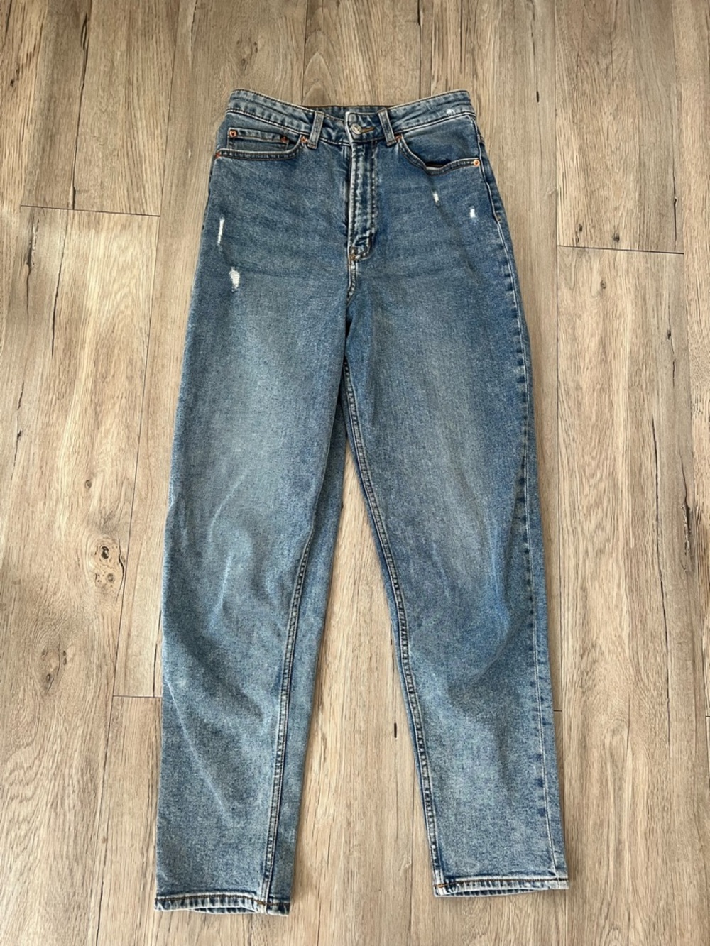H&M Women's High-Rise Jeans - Medium Blue Wash